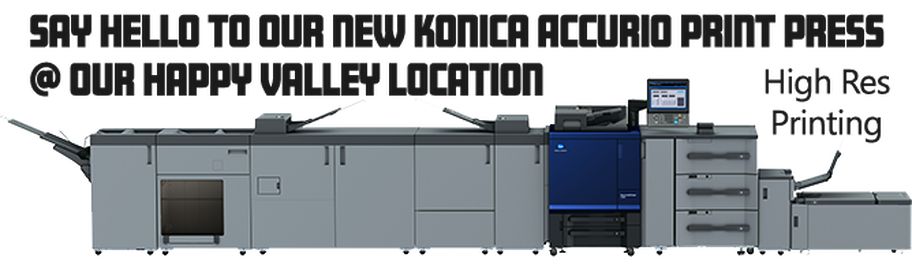 Konica AccurioPress — high-res digital, Happy Valley